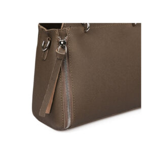 Γυναικεία Τσάντα Χειρός με Μεταλλικές Λαβές Χρώματος Taupe Laura Ashley Norland 651LAS0940 - Image 5