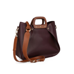 Γυναικεία Τσάντα Ώμου με Ξύλινες Λαβές Χρώματος Μπορντό Laura Ashley Melville 651LAS1530 - Image 2