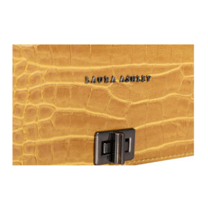 Γυναικεία Τσάντα Ώμου Κροκό με Αλυσίδα Χρώματος Κίτρινο Laura Ashley Duthie 651LAS1758 - Image 4