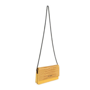 Γυναικεία Τσάντα Ώμου Χρώματος Κίτρινο Laura Ashley Dudley - Croco 651LAS1759 - Image 3