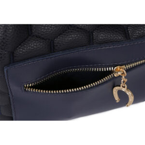 Γυναικεία Τσάντα Πλάτης Χρώματος Μαύρο - Navy Beverly Hills 711 657BHP0814 - Image 4