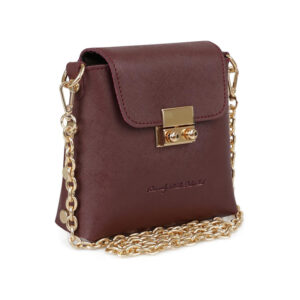 Γυναικεία Τσάντα Ώμου με Αλυσίδα Χρώματος Μπορντό Beverly Hills Polo Club 657BHP0856 - Image 2