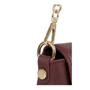 Γυναικεία Τσάντα Ώμου με Αλυσίδα Χρώματος Μπορντό Beverly Hills Polo Club 657BHP0856 - Image 4