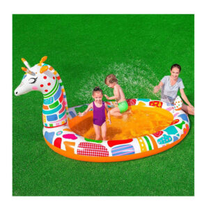 Παιδική Φουσκωτή Πισίνα Καμηλοπάρδαλη με Ψεκαστήρα Νερού 266 x 157 x 127 cm 53089 Bestway 6942138968149 - Image 4