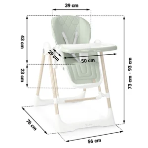 Καρεκλάκι Φαγητού & Ρηλάξ 2 σε 1 έως 15kg Πράσινο 700803 Nukido - Image 2