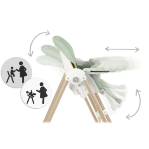 Καρεκλάκι Φαγητού & Ρηλάξ 2 σε 1 έως 15kg Πράσινο 700803 Nukido - Image 4