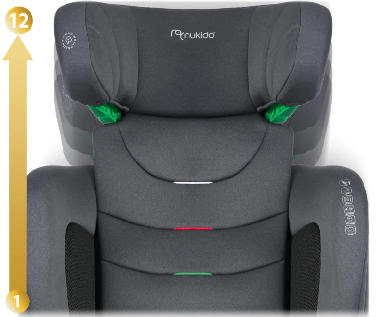 Παιδικό Κάθισμα Αυτοκινήτου με Isofix Γκρι 15-36kg 710011 Nukido - Image 3