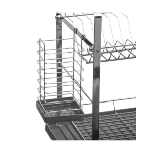 Διώροφη Μεταλλική Πιατοθήκη Στεγνωτήριο 46.2 x 33 x 35 cm 5Five Simply Smart 724370B - Image 2