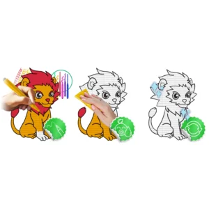 Χαλάκι Δραστηριοτήτων 120 x 90 x 0,3–0,5 cm με Μαρκαδόρους Ζωολογικός Κήπος 734400 Ricokids - Image 5