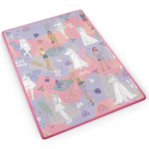 Χαλάκι Δραστηριοτήτων 120 x 90 x 0,3 cm με Μαρκαδόρους Ροζ 734401 Ricokids - Image 3