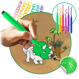 Χαλάκι Δραστηριοτήτων 120 x 90 x 0,3 cm με Μαρκαδόρους Δεινόσαυροι 734402 Ricokids - Image 3