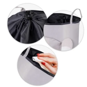 Παιδικό Καλάθι Αποθήκευσης 34 x 54cm Γκρι Ελεφαντάκι 740228 Nukido - Image 4