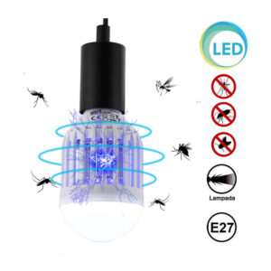 Εντομοαπωθητική LED Λάμπα E27 6 W Bakaji 8052877974221 - Image 2