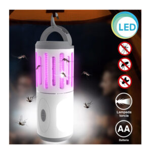 Ηλεκτρική Εντομοπαγίδα UV με LED Φακό 6 W Bakaji 8052877974238 - Image 4