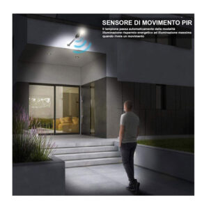 Ηλιακός LED Προβολέας με Αισθητήρα Κίνησης και Τηλεχειριστήριο 120 W Bakaji 8054143007992 - Image 2