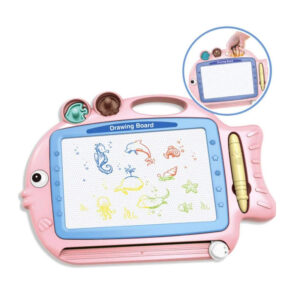 Μαγνητικός Πίνακας Ζωγραφικής 42.5 x 30 cm Χρώματος Ροζ Bakaji 8057711880225 - Image 2