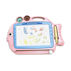 Μαγνητικός Πίνακας Ζωγραφικής 42.5 x 30 cm Χρώματος Ροζ Bakaji 8057711880225 - Image 3