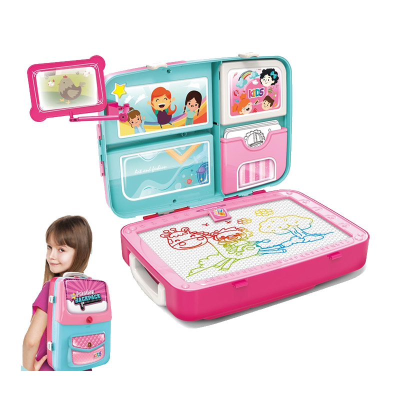 Παιδικό Σακίδιο Πλάτης με Μαγνητικό Μαυροπίνακα Διπλής Όψεως Χρώματος Ροζ Bakaji 8057711880249 Παιδικό Σακίδιο Πλάτης με Μαγνητικό Μαυροπίνακα Διπλής Όψεως Χρώματος Ροζ Bakaji 8057711880249