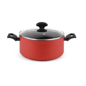 Αντικολλητική Κατσαρόλα με Γυάλινο Καπάκι 5 Lt 24 cm Χρώματος Κόκκινο Fagor Maxima 81PXFGOMR24 - Image 4