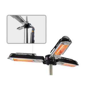 Ηλεκτρική Θερμάστρα Αλογόνου με 3 Πτυσσόμενους Λαμπτήρες 2000 W Outsunny 820-028 - Image 3