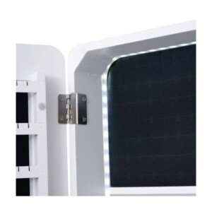 Κοσμηματοθήκη Μπιζουτιέρα με Ολόσωμο Καθρέφτη και LED Φωτισμό 30 x 36 x 146 cm HOMCOM 831-222WT - Image 2