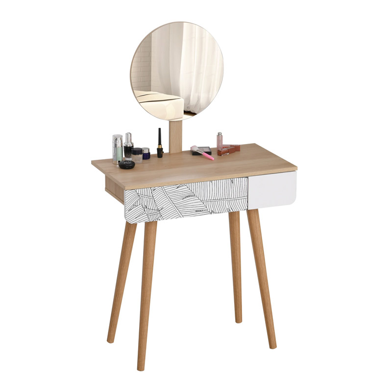 Ξύλινο Μπουντουάρ Με Καθρέπτη 39 x 70 x 120 cm HOMCOM 831-303 Ξύλινο Μπουντουάρ Με Καθρέπτη 39 x 70 x 120 cm HOMCOM 831-303