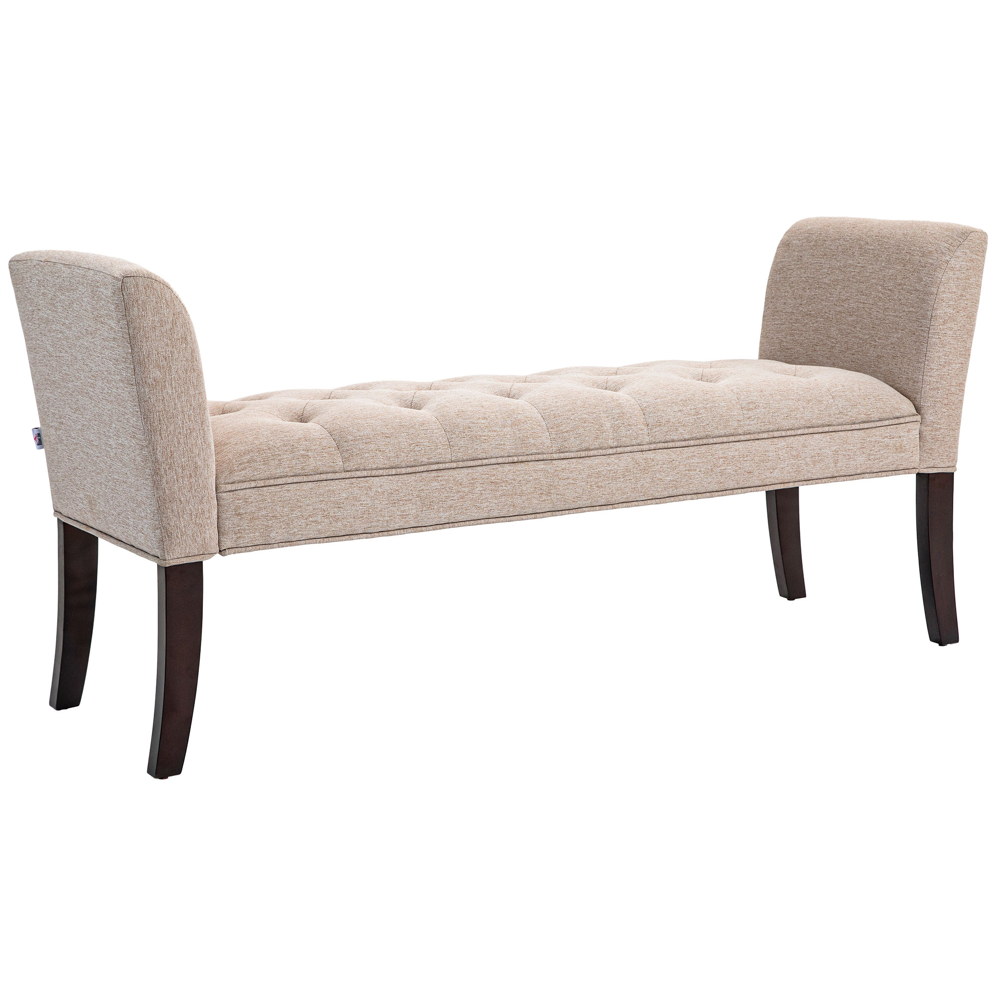 HOMCOM Παγκάκι Κρεβατοκάμαρας με Επένδυση και Κουμπιά σε Ύφασμα Εφέ Λινό και Ξύλο 141x44x65 cm Μπεζ 831-788V00BG HOMCOM Παγκάκι Κρεβατοκάμαρας με Επένδυση και Κουμπιά σε Ύφασμα Εφέ Λινό και Ξύλο 141x44x65 cm Μπεζ 831-788V00BG