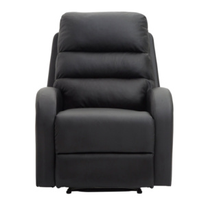 Ανακλινόμενη Πολυθρόνα με Υποπόδιο 80 x 91 x 102 cm HOMCOM 833-456BK - Image 5