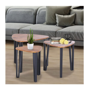 Σετ Μεταλλικά Βοηθητικά Τραπέζια Nesting 56 x 54.2 x 45.4 cm HOMCOM 833-682 - Image 4