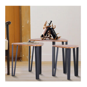 Σετ Μεταλλικά Βοηθητικά Τραπέζια Nesting 56 x 54.2 x 45.4 cm HOMCOM 833-682 - Image 5