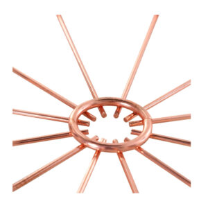 Σετ Βοηθητικά Μεταλλικά Τραπέζια 40.7 x 49.5 cm Χρώματος Ροζ - Χρυσό HOMCOM 833-718V01BK - Image 3