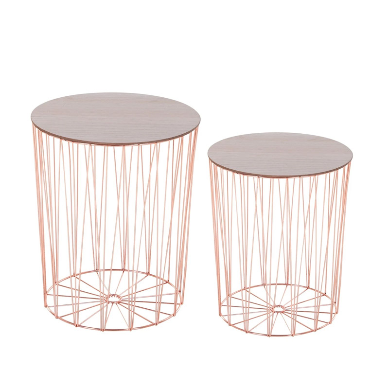 Σετ Βοηθητικά Μεταλλικά Τραπέζια 40.7 x 49.5 cm Χρώματος Ροζ - Χρυσό HOMCOM 833-718V01ND Σετ Βοηθητικά Μεταλλικά Τραπέζια 40.7 x 49.5 cm Χρώματος Ροζ - Χρυσό HOMCOM 833-718V01ND