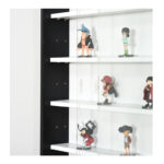 Κρεμαστή Ξύλινη Βιτρίνα με 5 Ρυθμιζόμενα Ράφια 80 x 9.5 x 60 cm Χρώματος Μαύρο HOMCOM 833-761BK - Image 2