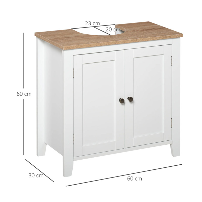 Ντουλάπι Νιπτήρα 60 x 60 x 30 cm Kleankin 834-306 Ντουλάπι Νιπτήρα 60 x 60 x 30 cm Kleankin 834-306