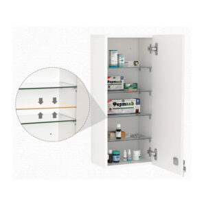 Ξύλινο Ντουλάπι Φαρμακείου 30 x 20 x 70 cm Kleankin 834-339 - Image 2