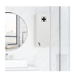 Ξύλινο Ντουλάπι Φαρμακείου 30 x 20 x 70 cm Kleankin 834-339 - Image 4