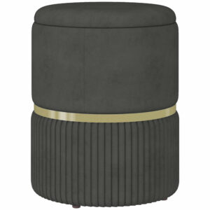 HOMCOM Storage Pouf 120 kg max για Σαλόνι