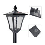 Ηλιακό LED Φανάρι Κήπου Κολόνα 160 cm Outsunny 842-108 - Image 4