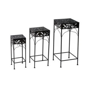 Σετ Μεταλλικές Ανθοστήλες 30 x 30 x 70 cm 3 τμχ Outsunny 845-035 - Image 4