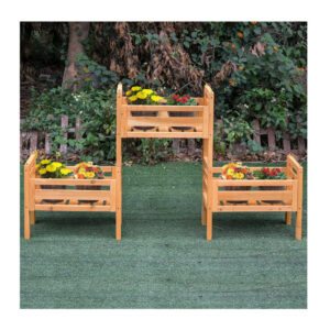 Ξύλινη Ζαρντινιέρα με 3 Θέσεις 50.8 x 22.8 x 40.6 cm Outsunny 845-351YL - Image 5