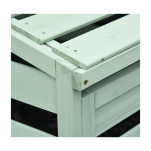 Ξύλινο Διπλό Πλαίσιο για Κάδους Απορριμμάτων 131 x 85 x 125 cm Outsunny 845-354GN - Image 2