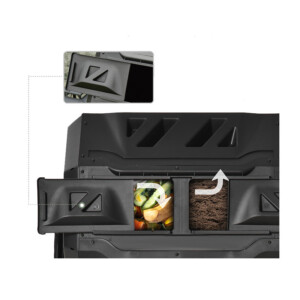 Κάδος Ταχείας Κομποστοποίησης 160 Lt 71 x 64 x 92 cm Outsunny 845-490 - Image 3