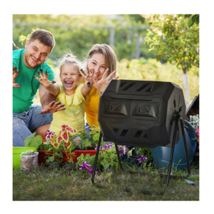 Κάδος Ταχείας Κομποστοποίησης 160 Lt 71 x 64 x 92 cm Outsunny 845-490 - Image 5