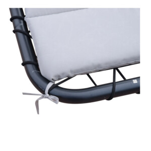 Ξαπλώστρα με Ατσάλινο Σκελετό και Σκίαστρο 190 x 115 x 190 cm Outsunny 84A-042GY - Image 2