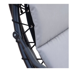Ξαπλώστρα με Ατσάλινο Σκελετό και Σκίαστρο 190 x 115 x 190 cm Outsunny 84A-042GY - Image 3