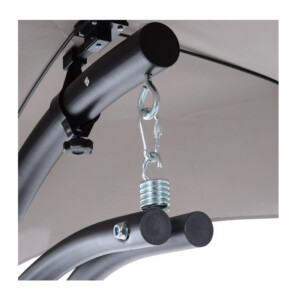 Ξαπλώστρα με Ατσάλινο Σκελετό και Σκίαστρο 190 x 115 x 190 cm Outsunny 84A-042GY - Image 4