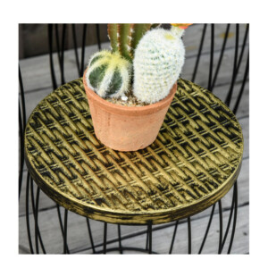 Σετ Βοηθητικά Μεταλλικά Τραπέζια 41 x 38 cm 3 τμχ Outsunny 84B-488 - Image 2