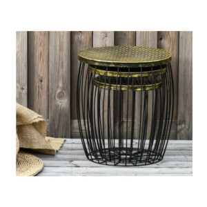 Σετ Βοηθητικά Μεταλλικά Τραπέζια 41 x 38 cm 3 τμχ Outsunny 84B-488 - Image 4