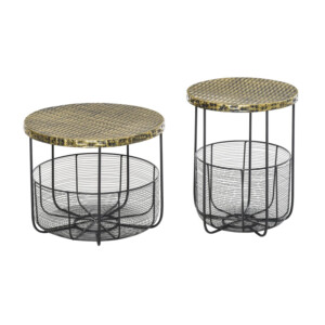 Σετ Βοηθητικά Μεταλλικά Τραπέζια 46 x 35.5 cm 2 τμχ Outsunny 84B-490 - Image 5