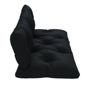 Σετ 2 μαξιλαριών κήπου για καναπέδες και παλέτες από πολυεστέρα με παχιά επένδυση, μαύρο 84G-353V00BK - Image 5